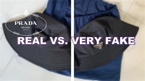 how to spot a fake prada bucket hat|prada bucket hat genuine.